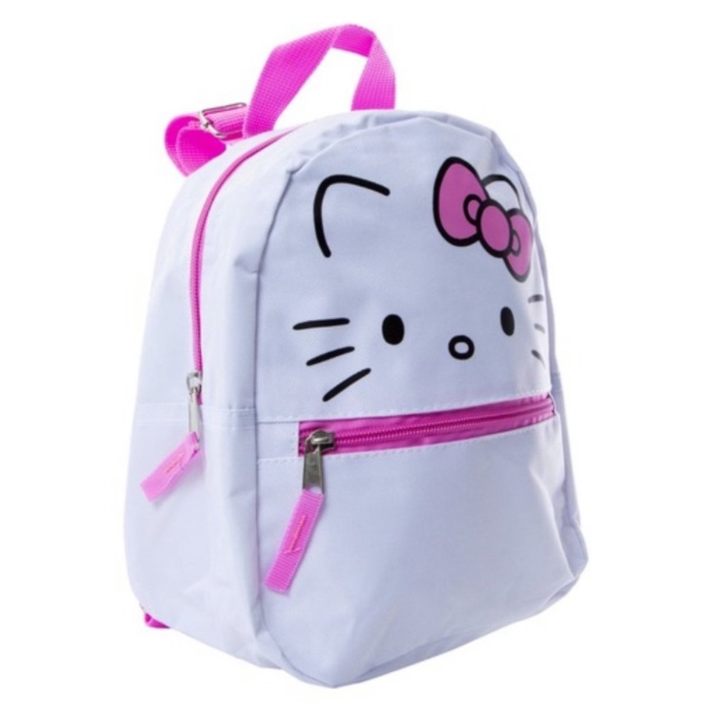 Sanrio Hello Kitty White Mini Backpack w/ Pink Straps - Picture 9 of 9